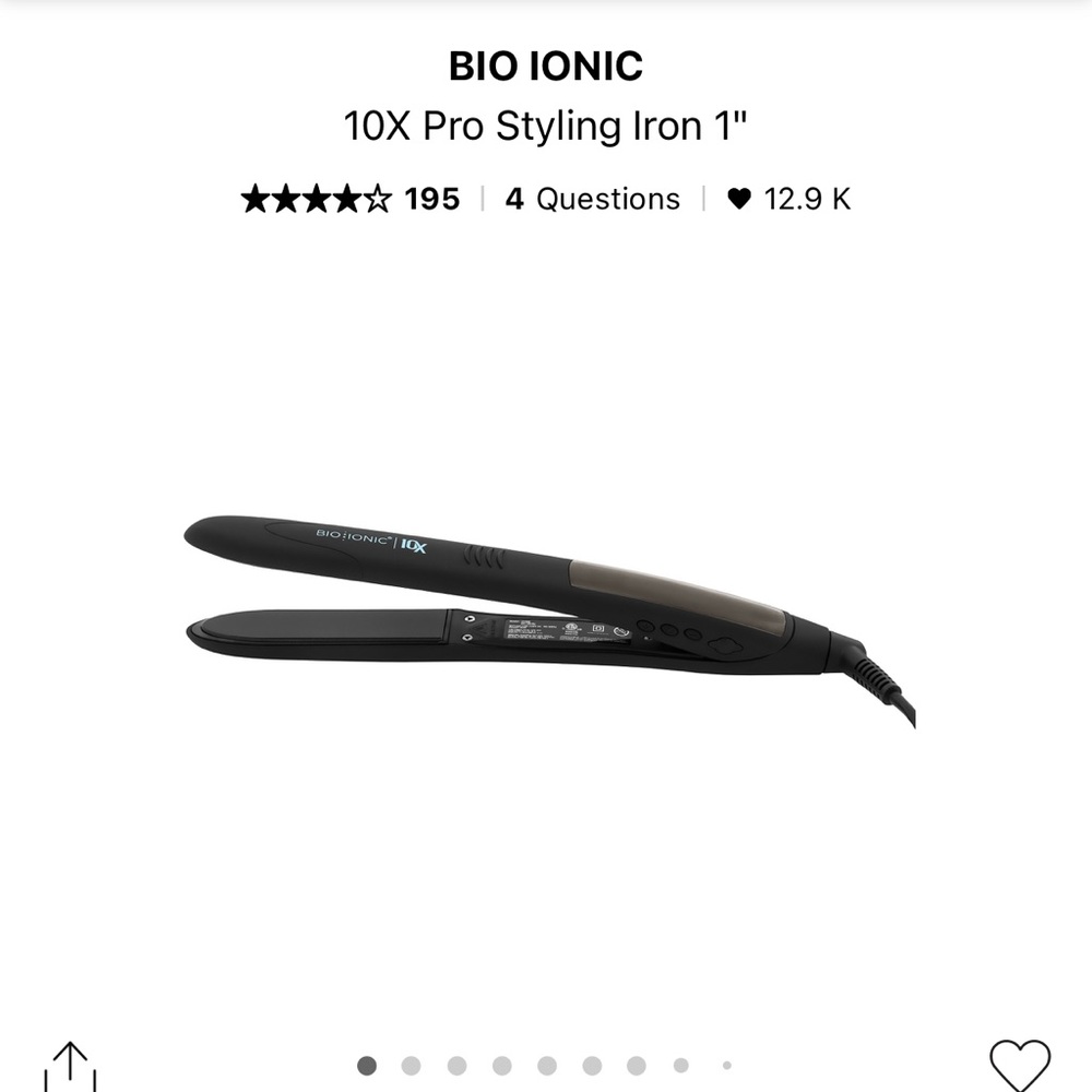 Bio ionic hair straightener